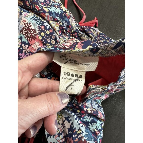 Bijou Sauvage Size 8 Long Sleeved Floral Button Dress NWT - Picture 5 of 6